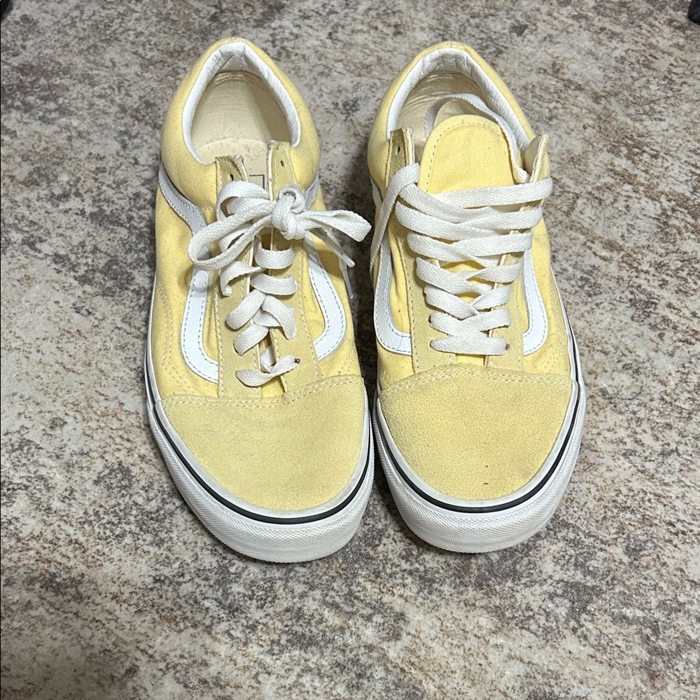 Vans Yellow and White Sneakers